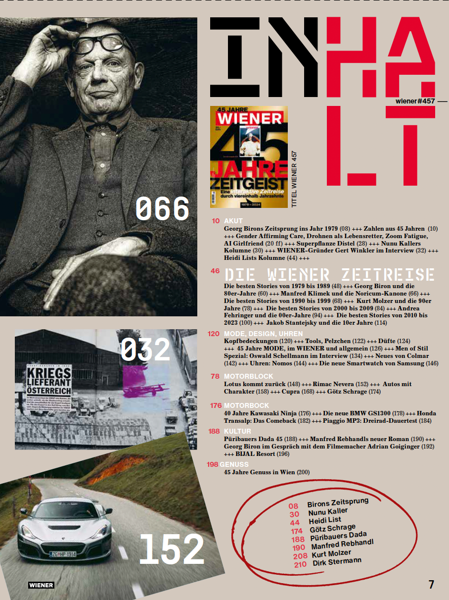 45 JAHRE WIENER JUBILÄUMSAUSGABE Ausgabe #457 - 4/2023