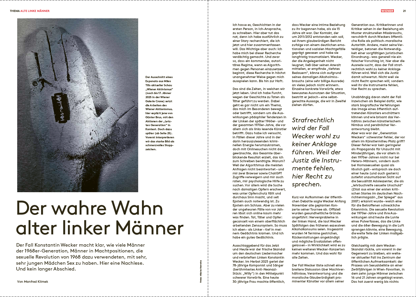 WIENER Ausgabe #465 - 4/2025