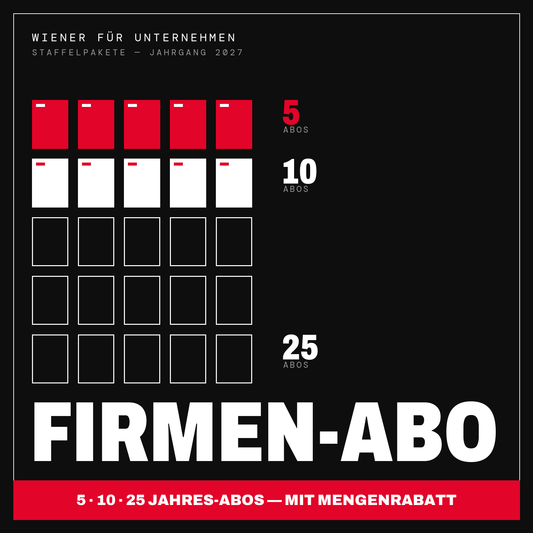 WIENER Firmen-Abo – Staffelpakete für Unternehmen