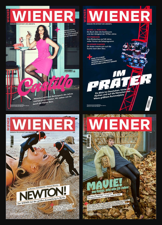 WIENER Jahrgang 2025 – alle vier Cover